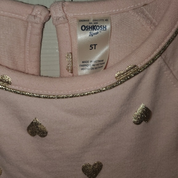 COPY - OSHKOSH B'GOSH PINK HEART TUTU DRESS SIZE 5T - Picture 5 of 8